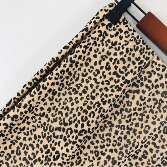 AFRM Leopard Animal Print Mesh Knee Length Skirt Size Small - Picture 3 of 14